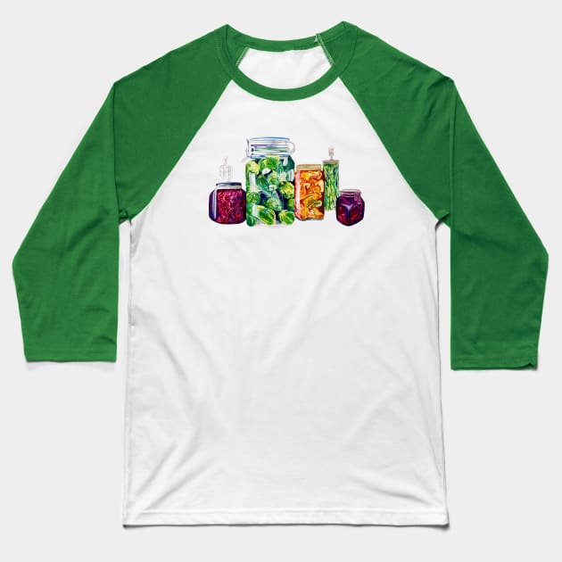 Fermentation Sensation Baseball T-Shirt by Joleanna Designs